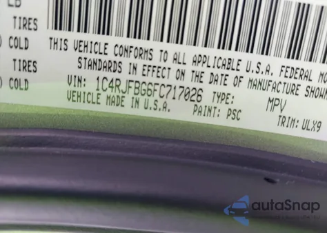 2015 Jeep Grand Cherokee Limited from USA, damaged, VIN 1C4RJFBG6FC717026